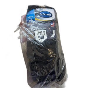 Dr. Scholl's NWT Black 6 Multi Pack Diabetic Compression Socks 13-15